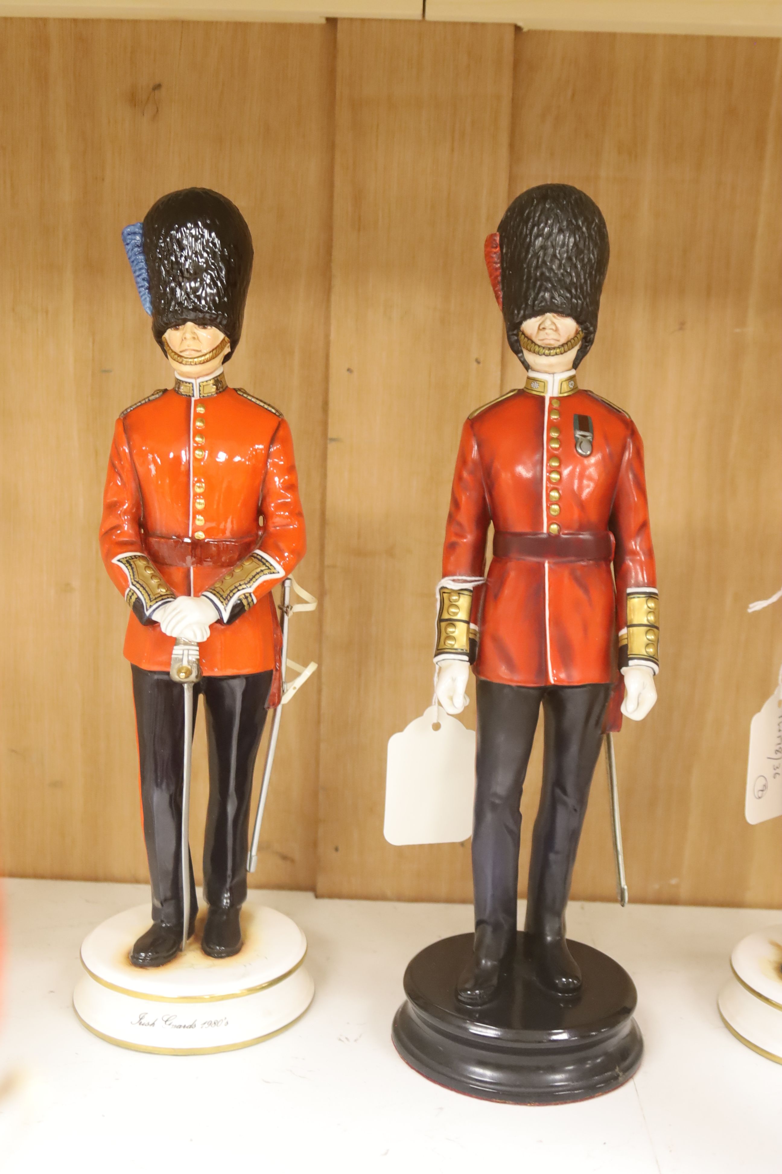 Eight limited edition ceramic figures by Michael Sutty, comprising 'Grenadier Guards 1980's', no. 221/250
